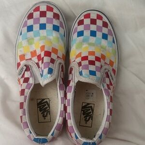 Vans Kids Multicolor Checkered Slip-On Sneakers